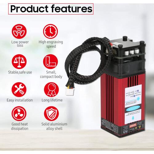 40W Laser Module 450nm Engraving Laser Head Engraving Metal Wood Acrylic for Laser Engraving Machine CNC Router Cutting Machine