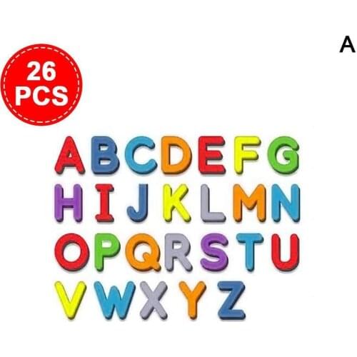 Fridge Magnet 26 Alphabet Letters Educational Toys Toddlers Kids Learning Spelling Message Sticker Spelling Toys Christmas Gift