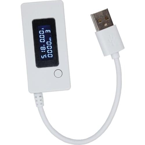 LCD Dual USB Mini Voltage meter Current Detector battery capacity Tester Mobile Power USB Charger 16%OFF