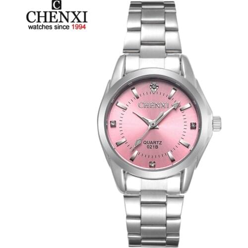 Fashion Chenxi Top Brand Relogio Luxury Full Stainless Steel Womens Casual Watches Waterproof Watch Women Dress Rhinestone