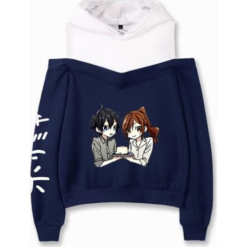 Horimiya Trendy Fashion Four Seasons Kawaii Sportswear Youthful Vitality Girl Condole belt fleece Miyamura Izumi