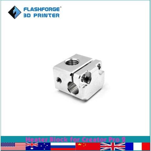 Flashforge Heater Block 3d Printer Parts for Creator Pro 2 Aluminium Block Spare Parts