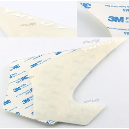 For Yamaha MT-07 MT07 MT 07 2014 2015 2016 Motorcycle Tank Pad Protector Sticker Decal Gas Knee Grip Tank Traction Pad Side 3M
