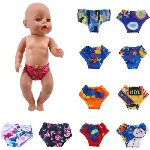 Doll Clothes Panties For 18 Inch American Doll & Born Baby Doll Clothes & 43 Cm,Toys For Girls,Our Generation Underwear
