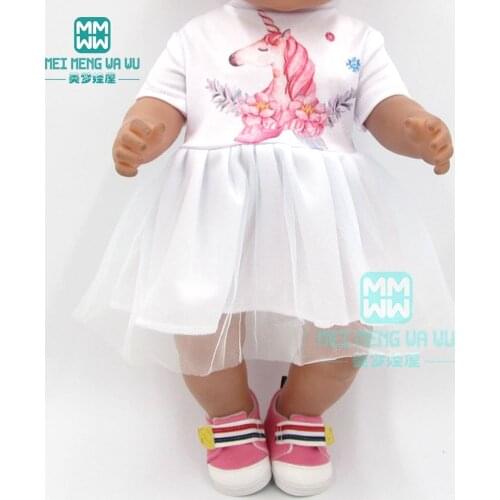 Dolls Clothes for 43-45cm new born doll accessories and American doll OG girl fashion casual dress