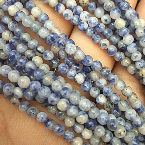 Nature sodalite stone round ball selling by strings 2mm 3mm 4mm loose semi precious stone diy beads accessories top beads match