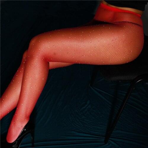 Sexy Lingerie Baby Dolls Rhinestone diamond mesh lingerie chemises sexy hot erotic costumes pantyhose plus see through Slips