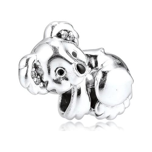 Charms 925 Silver Original Fit Pandora Bracelets Sterling Silver Cute Koala Charm Beads for diy Women Jewlry