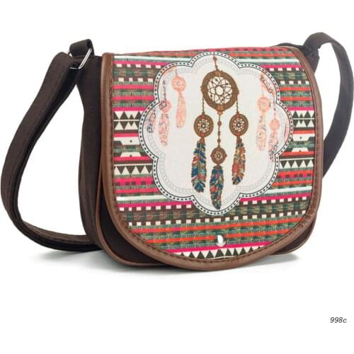 Crossbody Messenger Bag Cheap Women Messenger Bag Women Handbag Floral Printed Canvas Bag Dropshipping Lady Shoulder Bag