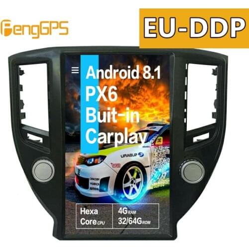 13.6''Tesla Android 8.1PX6 4+64GB voice control Built-in CARPLAY Car Radio For Toyota Crown fourteenth GPS Navigation No dvd