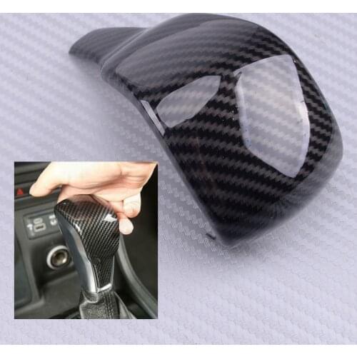 Carbon Fiber Texture Black ABS Car Interior Gear Shift Knob Trim Cover Cap fit for Jeep Cherokee 2019 2020