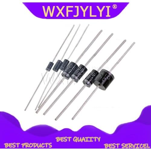 20PCS Rectifier Diode 1N5408 1N5404 1N5401 1N5822 1N5818 UF5408 UF5402 6A10 10A10 DO-27