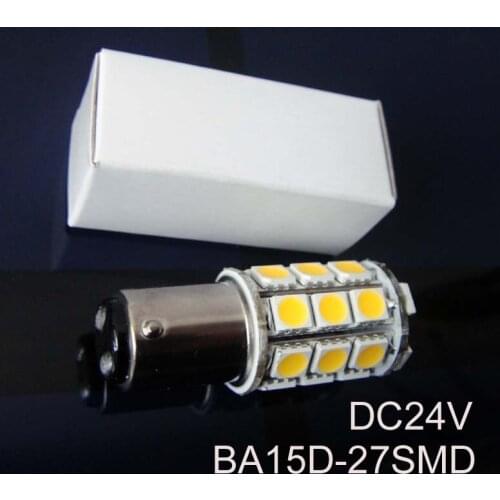 High quality 5050 12/24VAC/DC 5W 1142 led Yacht Ship Boat Lamp Bulbs BA15D led Warning Signal Lights 24V free shipping 50pcs/lot