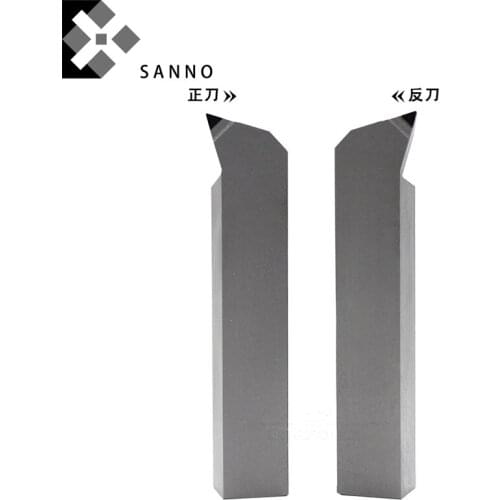 High hardness PCD external turning tool 60 degree 10 / 12 / 14 / 16 cnc cutting tools holder