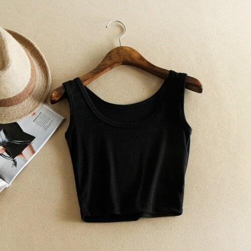 New Women Round Neck Vintage Sleeveless Sexy Crop Tops Casual Tank Tops T Shirt Short halter Tops Fashion Summer Streetwear