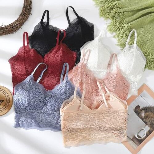 Plus Size Lace Push Up Bra For Women Tupe Top Sexy Female Underwear Padded Bralette Without Bones Woman Clothes