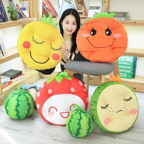 1PC Plush Toys Creative Cute Fruit Cushion Pillow Watermelon Cushion Office Sofa Creative Pillow Children Christmas Gifts