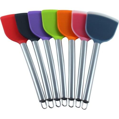 1 pcs Kitchen Gadget, Silica Gel Shovel, Non Stick Pan, Gel, Chinese Cooking Smokeless Spatula Color random
