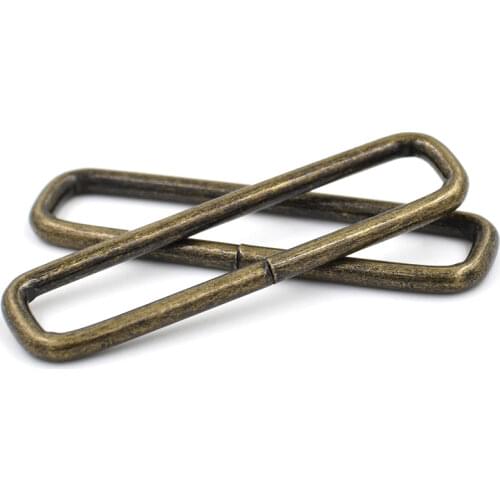 10 pieces/lot)42mm nickel white wire. Circle. Square circle. Ms. bag accessories. Metal adjustment buckle. Luggage strap buckle