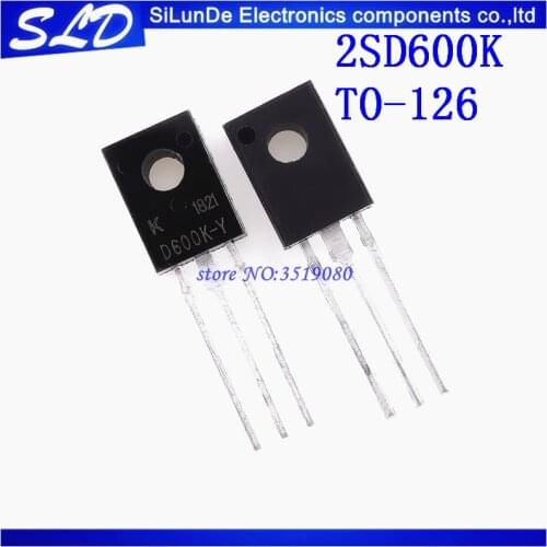 10pcs/lot 2SD600K D600K D600 D600K-Y NPN TO-126 120V 1A new and original