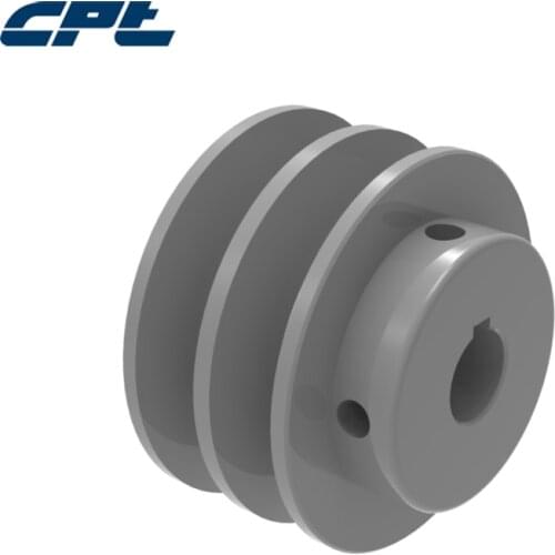 CPT 2BK25 v belt sheave pulley, Cast Iron, B Belt Section, 2 Grooves,2.65"OD, bore 1/2", 5/8", 3/4", 7/8", 1", 1-1/8"