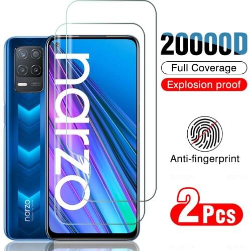 2PCS 20000D Curved Hydrogel Film for Realme Narzo30 5G Screen Protector Not Glass Relme Realmi Narzo 30 5G 2021 6.5'' Safty Film
