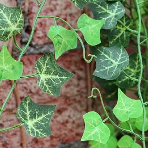 2 Pcs Artificial Plants Home Garden Wall Decoration Fake Hanging Vine Outdoor Artificial Hanging Vine Plant Leaves for wedding