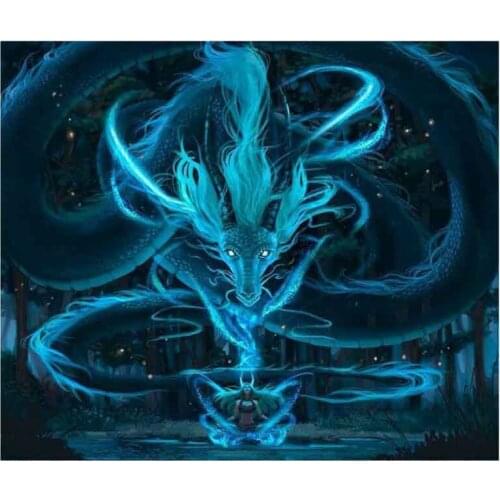 Full Square drill 5D DIY Diamond embroidery Flying Dragon Diamond Painting Cross Stitch Rhinestone Mosaic decoration gift