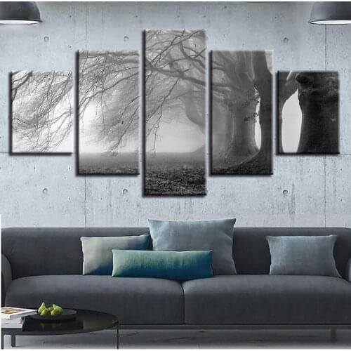 Home decor Poster Print Canvas Painting Picture Home Decor Modern 5 Pieces Pictures Wall Art for Living Room Scenery