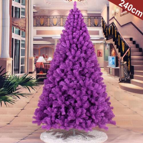 Nice Purple Christmas Tree PVC Leaf Based Decorate Ornament 2 ft 3 4 5 6 7 8 ft Artificial