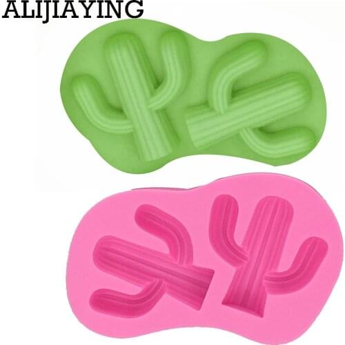 M1228 Plant Cactus Silicone Mold Fondant Mould Cake Decorating Tools Chocolate Gumpaste Mold Sugarcraft Kitchen Accessories