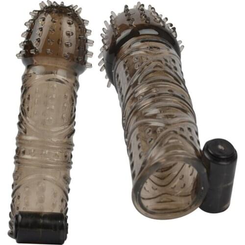 Sex Vibrating Big Dildo Penis Enlarger Reusable Condoms Enlargement Penis Condom Penis Sleeve Sex Toys for Men Delay Ejaculation