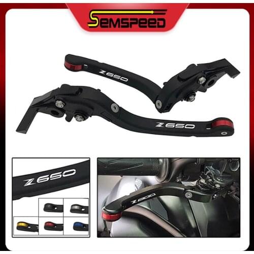 SEMSPEED Motorcycle Adjustable Folding Lever For KAWASAKI Z 650 Z650 2017 2018 219 2020 Motorbike CNC Clutch and Brake Levers