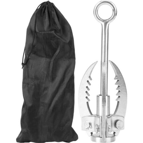 Outdoors Climbing Camping Fishing Survival Foldable Grappling Hook 3 Claws Folding Grappling Hook Carabiner Tool Wall Equipment