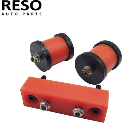 RESO--Engine Transmission Mounts For NISSAN 89-00 S13 S14 180SX 200SX 240SX SR20 KA24 Polyurethane