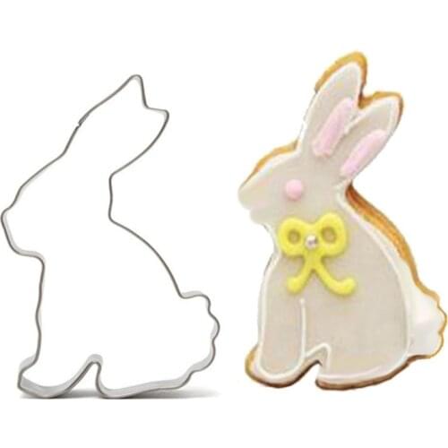 Easter Rabbit Cookies Cutter Mold Stainless Baking Cake Decorating Tools Happy Easter Decoration for Home