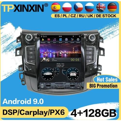 Carplay Tesla 128G Radio 2 Din Receiver Android For Nissan NP300 Navara 2014 2015 2016 2017 2018 2019 GPS Player Audio Head Unit