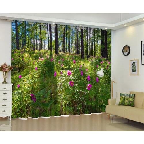 Green Luxury Blackout 3D Window Curtains For Living Room office Bedroom Drapes Cortinas Rideaux Customized size pillowcase