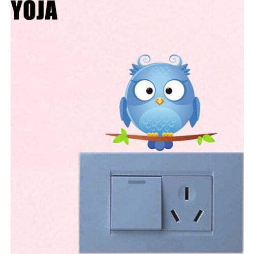 YOJA Pretty Unique Birds Decor Wall Switch Sticker Living Room Bedroom Decals Personalized 10SS0418