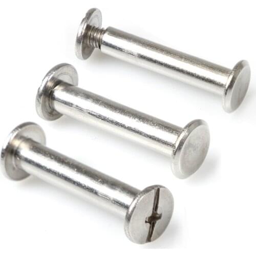 M5*25 stainless Steel Screw books Nail Rivets Photo Album Picture Screw Rivets Butt Recipes Leaflet Nail M5 Hardware