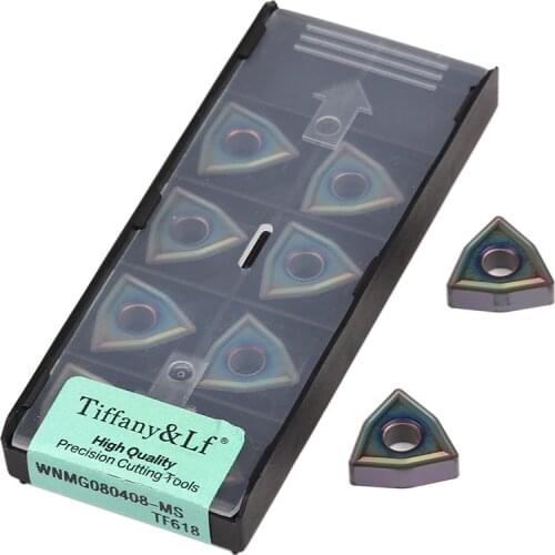 WNMG080404-MA WNMG080408-MS TF618 External Turning Tools WNMG080408-MM TF618 CNC Lathe Tools Carbide Inserts Steel Cutting Tools