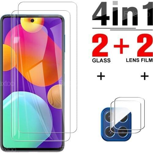 4 in 1 Camera Protector Glass For Samsung Galaxy M62 SM-M625F On Samsun Glaxy M m 62 62M 9H Protective Clear Screen Cover Film