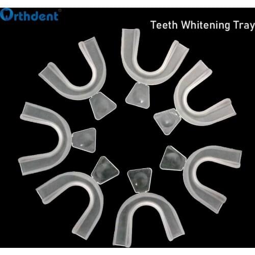 10pcs Dental Teeth Whitening Mouth Tray Bleaching Tooth Whitener Thermo forming Mouth Guard Care Oral Hygiene