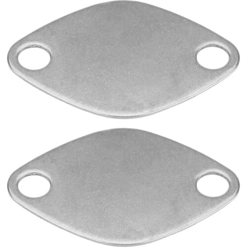 2Pcs EGR Valve Blanking Block Plate Kit for Renault Espace Laguna Master Trafic Vauxhall Movano EGR Valve Plate