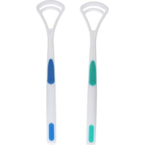 2Pcs Tongue Brush Tongue Cleaner Scraper Cleaning Tongue Scraper For Oral Care Keep Fresh Breath Dental Care Tongue Clean Tool