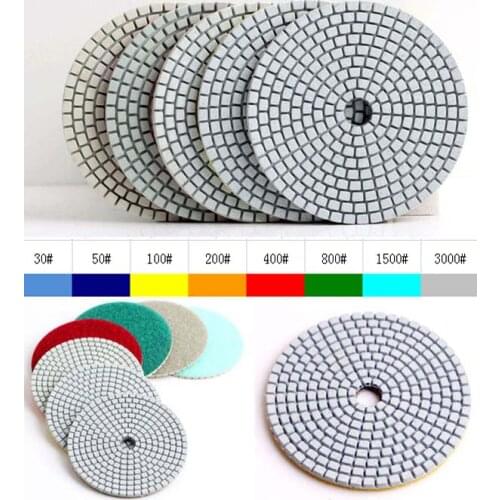 30# Dry 4"(100mm) with 2.5mm flexible diamond dry polishing pads marble polishing hand pads