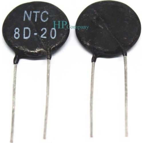 5PCS Thermistor NTC8D-20 8D-20 8D20 15MM negative temperature sensitivity