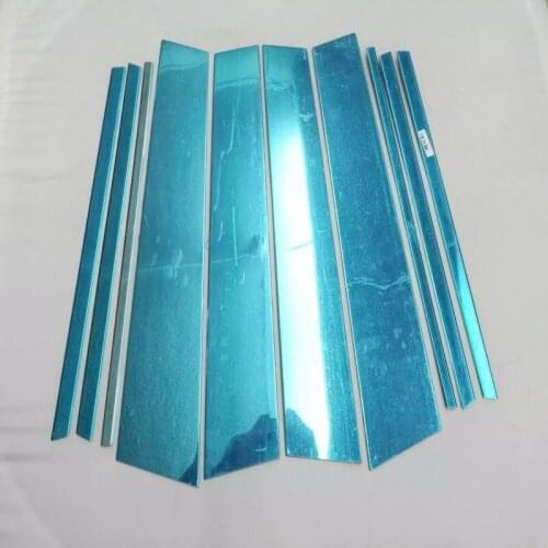 Accessories Stainless Steel Window Center Piilars Decoration Cover B+C Pillars Cover Trim For Volkswagen Tiguan L 2017 2018