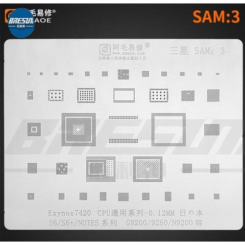 AMAO S6/S6+/NOTE5/Tin Network/Samsung/7420/CPU/Baseband/Font library/Steel Mesh