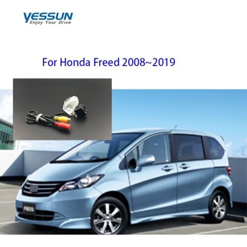 Yessun License plate camera For Honda Freed 2008~2019 Car Rear View camera Parking Assistance